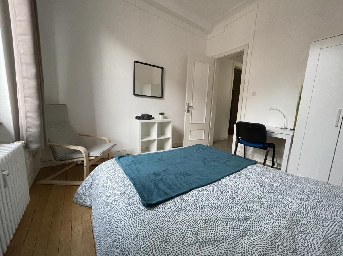 Chambres Privees -Private Room- Dans Un Spacieux Appartement - 100M2 Centre Proche Gare Mulhouse Exterior foto
